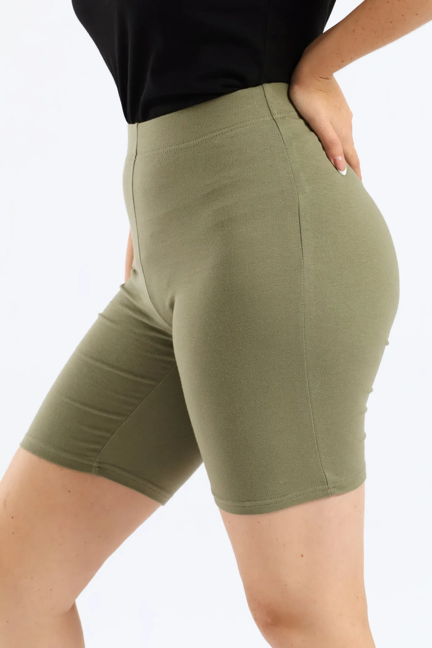 Mid Thigh Cycle Short - Artichoke Green sold by Edgars product image thumbnail 3