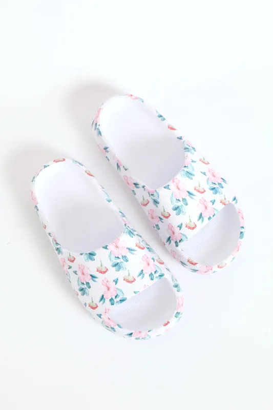 Printed Eva Mule Sandal - Blush sold by Edgars