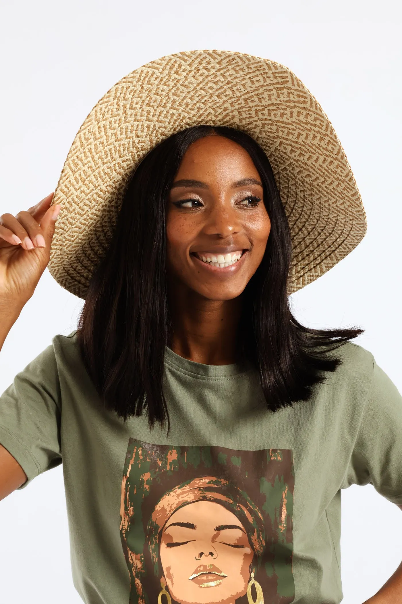 Wide Brim Dual Tone Straw Hat - Multi sold by Edgars product image thumbnail 5