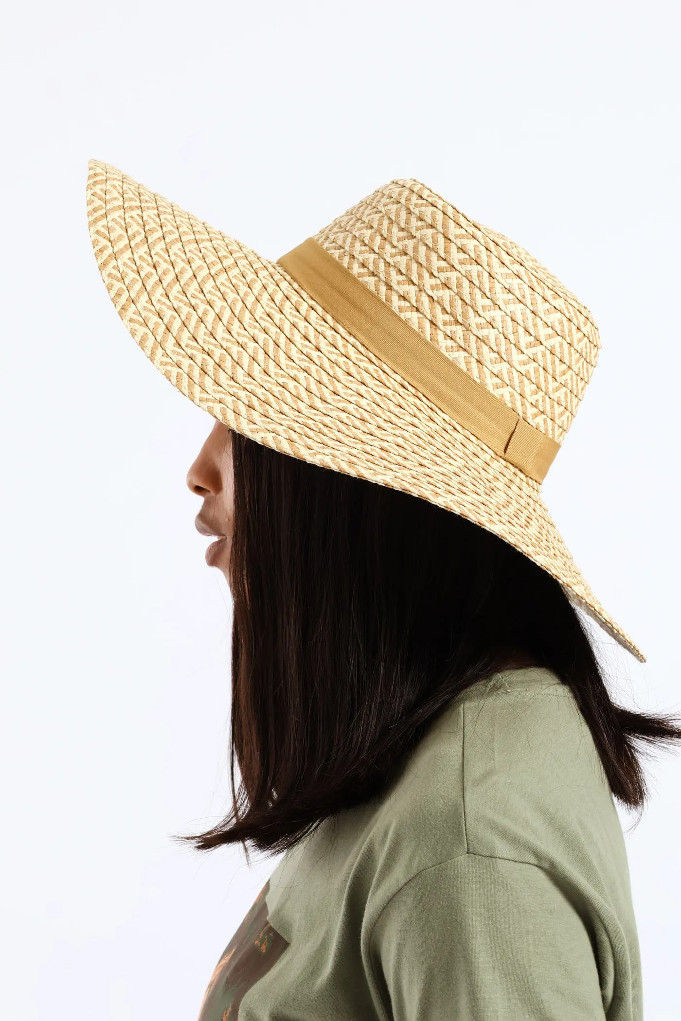 Wide Brim Dual Tone Straw Hat - Multi sold by Edgars product image thumbnail 3