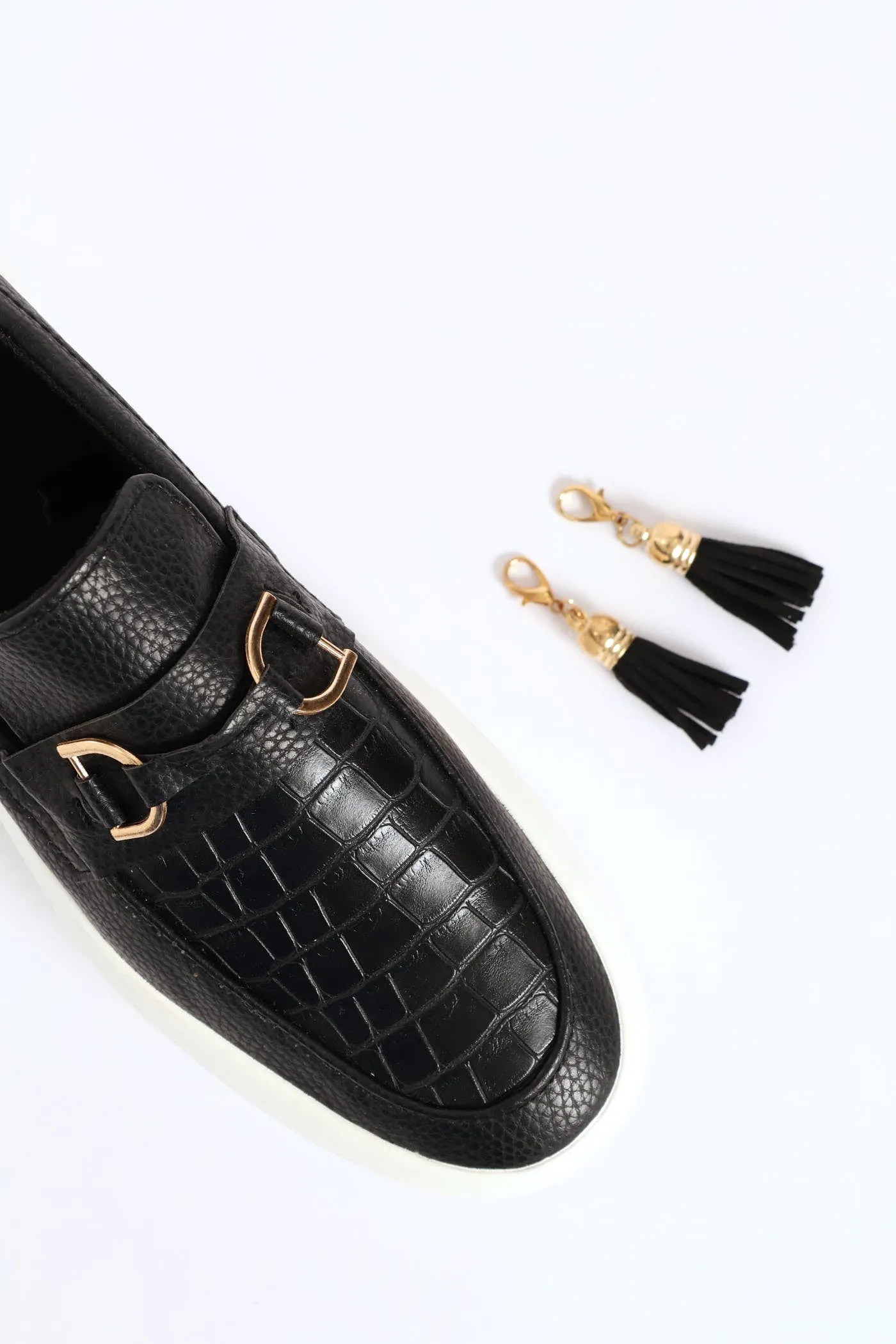 Penny Mock Slip On Sneaker With Detachable Tassels - Black sold by Edgars product image thumbnail 2