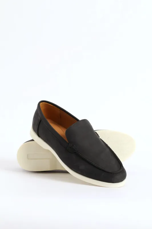 Leather Smart Casual Loafer - Black sold by Edgars