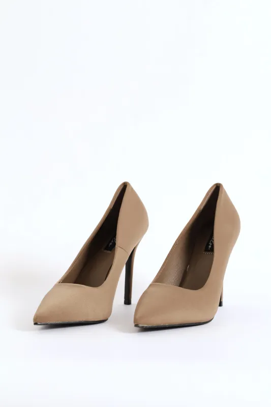 Stiletto Court Heel - Stone sold by Edgars