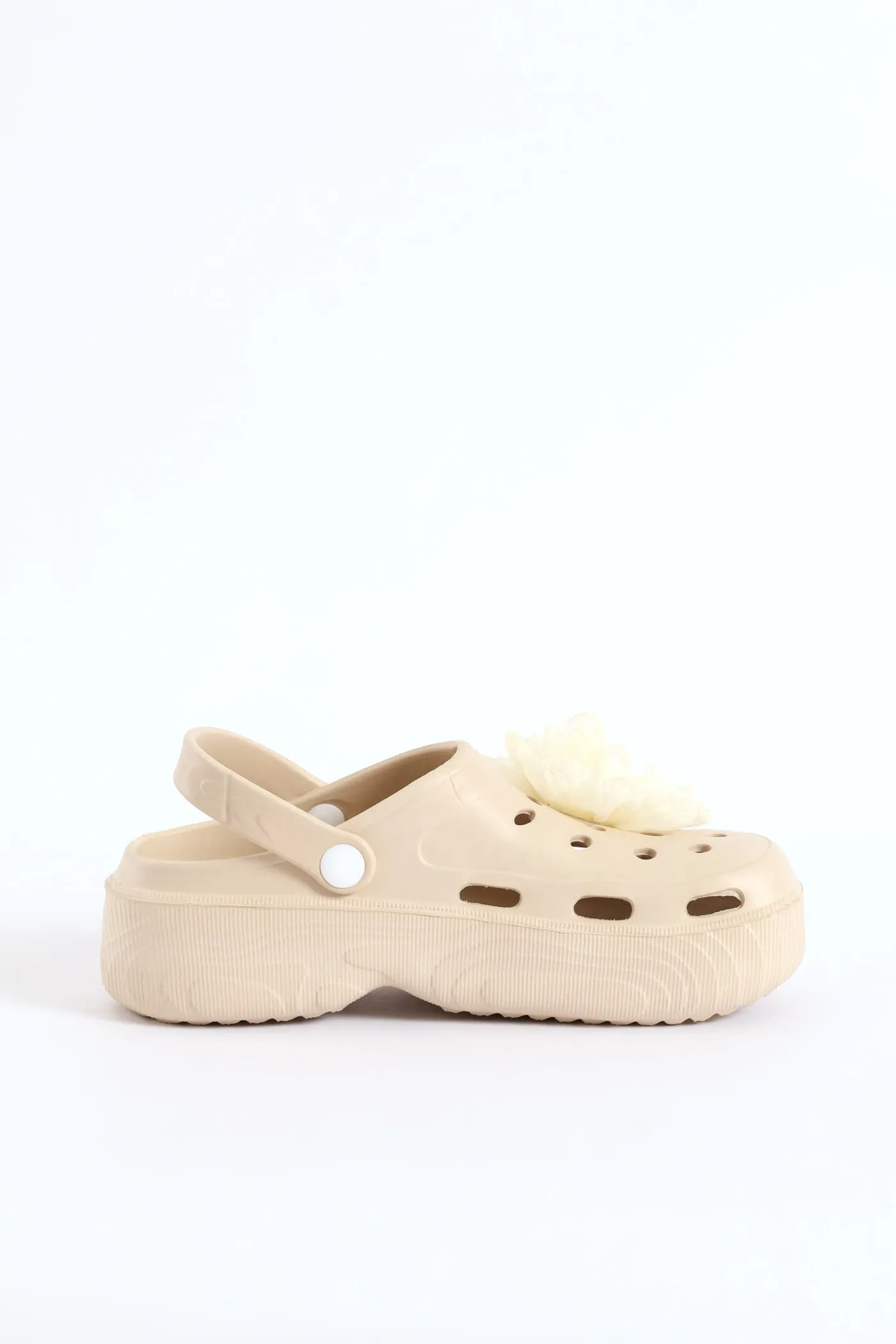 Floral Detail Bumper Clog - Stone sold by Edgars product image thumbnail 3