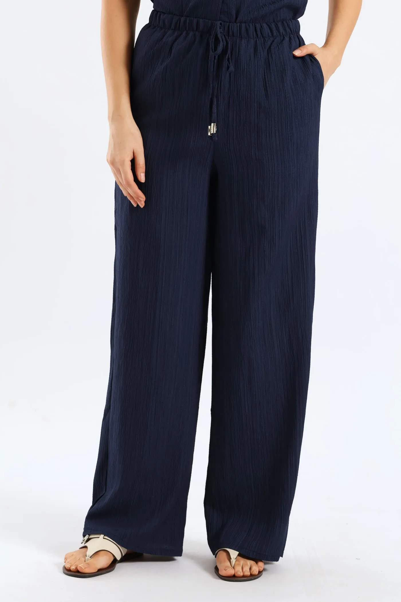 Pull-On Crinkle Pant - Navy sold by Edgars product image thumbnail 3