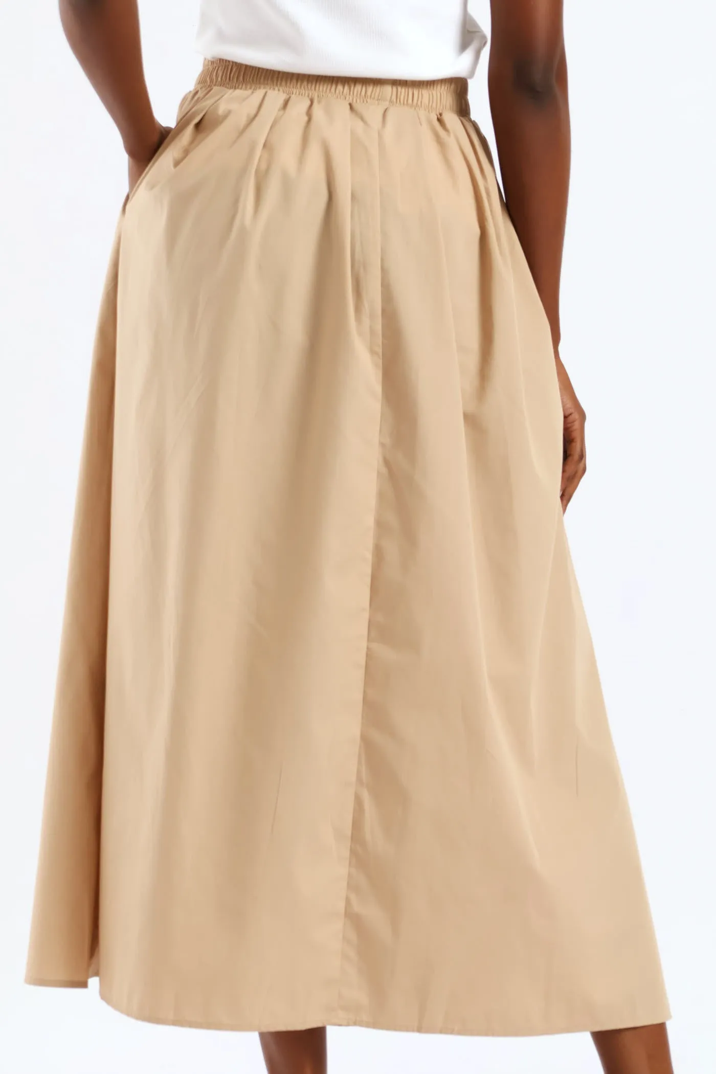 Pull-On Poplin Midaxi Skirt - Stone sold by Edgars product image thumbnail 4