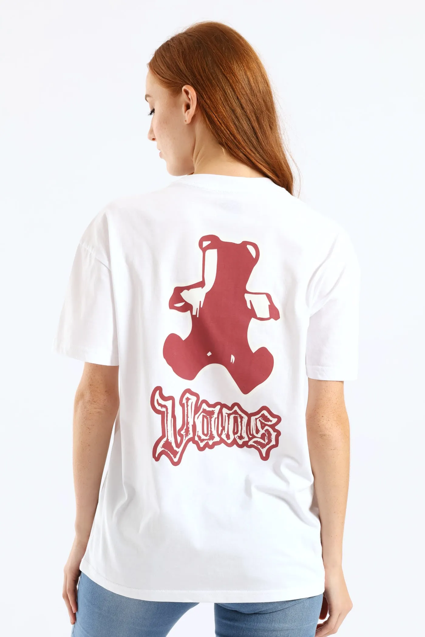 Lil Bear Oversized Tee - White sold by Edgars