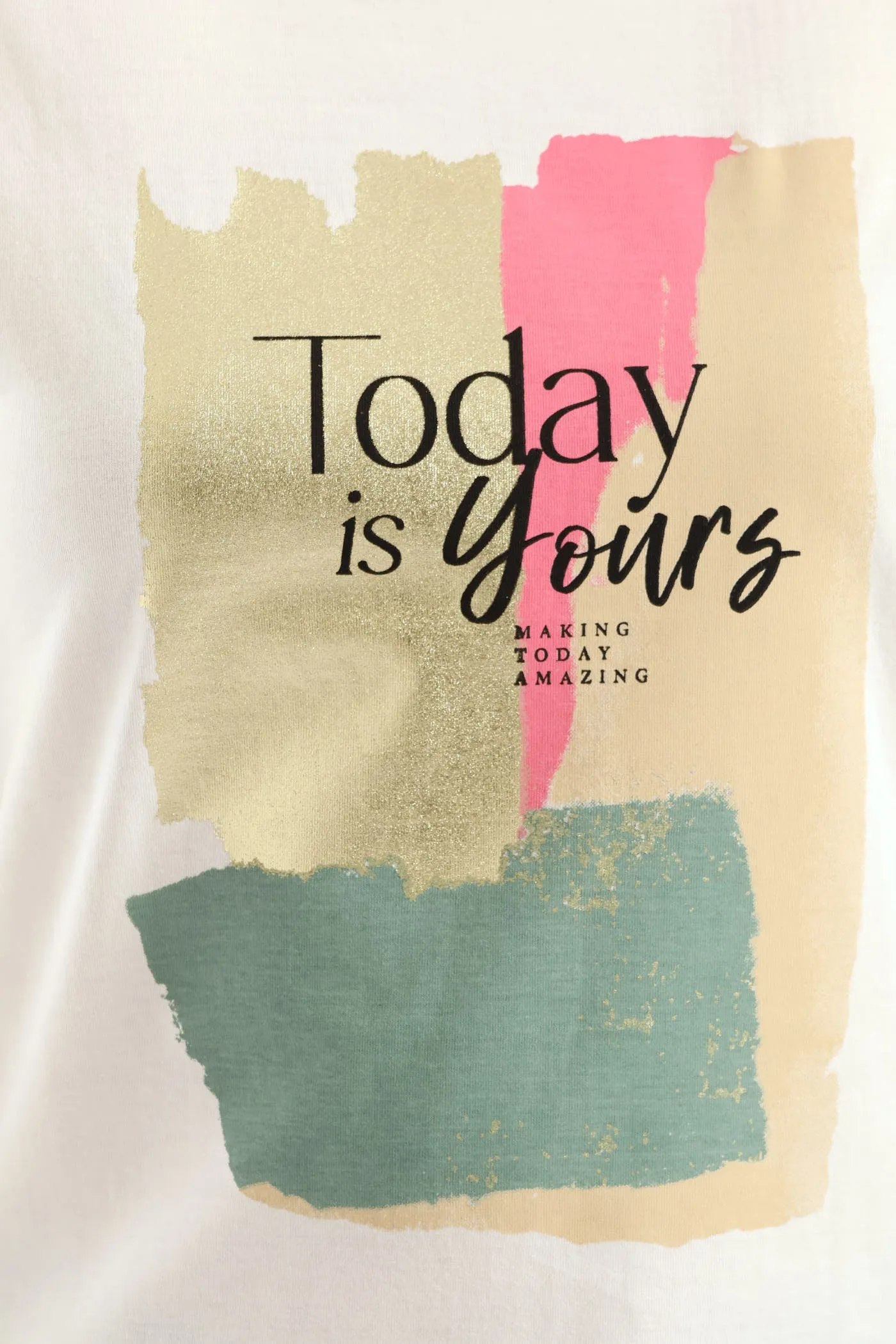 Today Is Yours Brushstroke Tee - Cream sold by Edgars product image thumbnail 2
