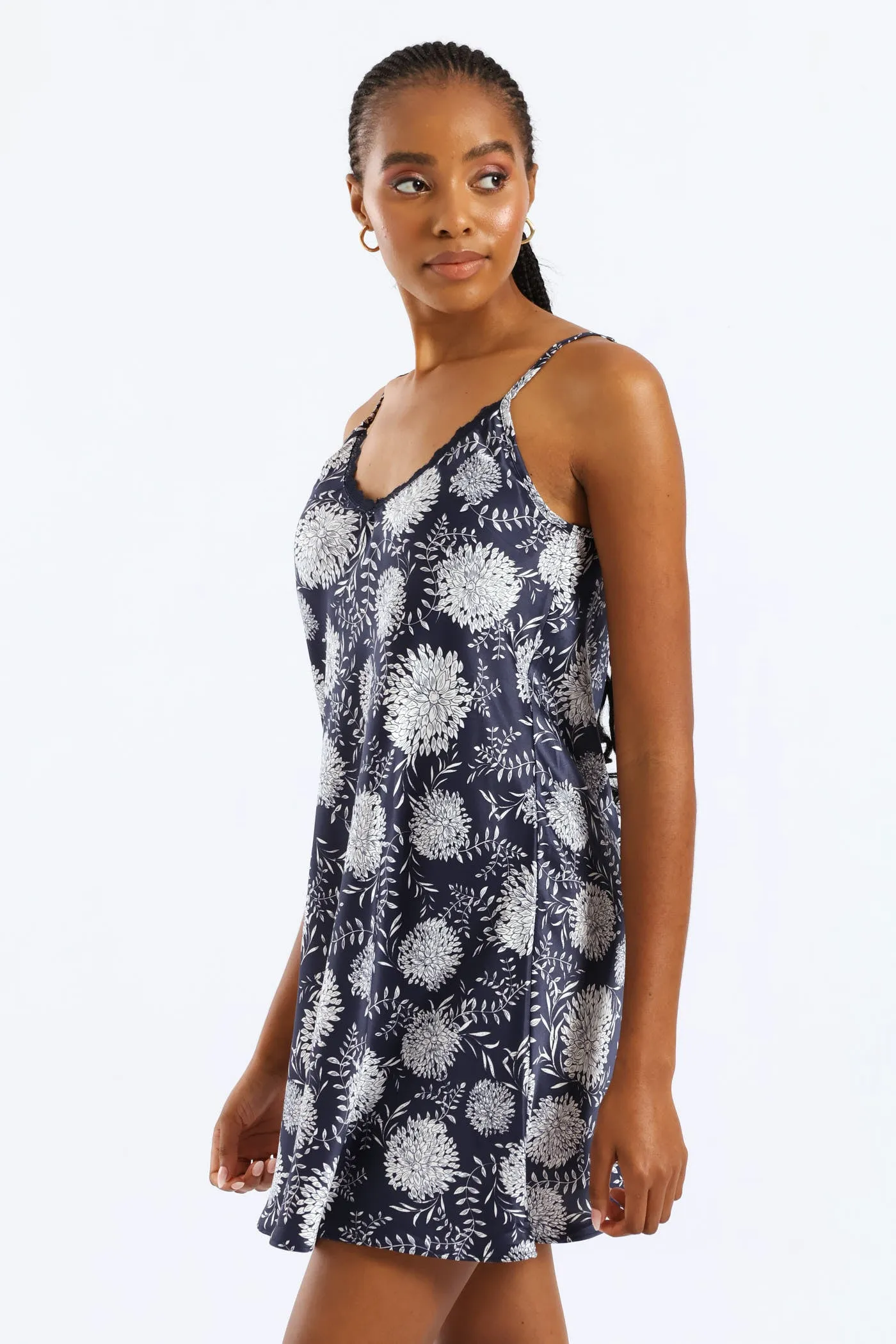 2 Pack Floral Line Chemise - Navy sold by Edgars product image thumbnail 3