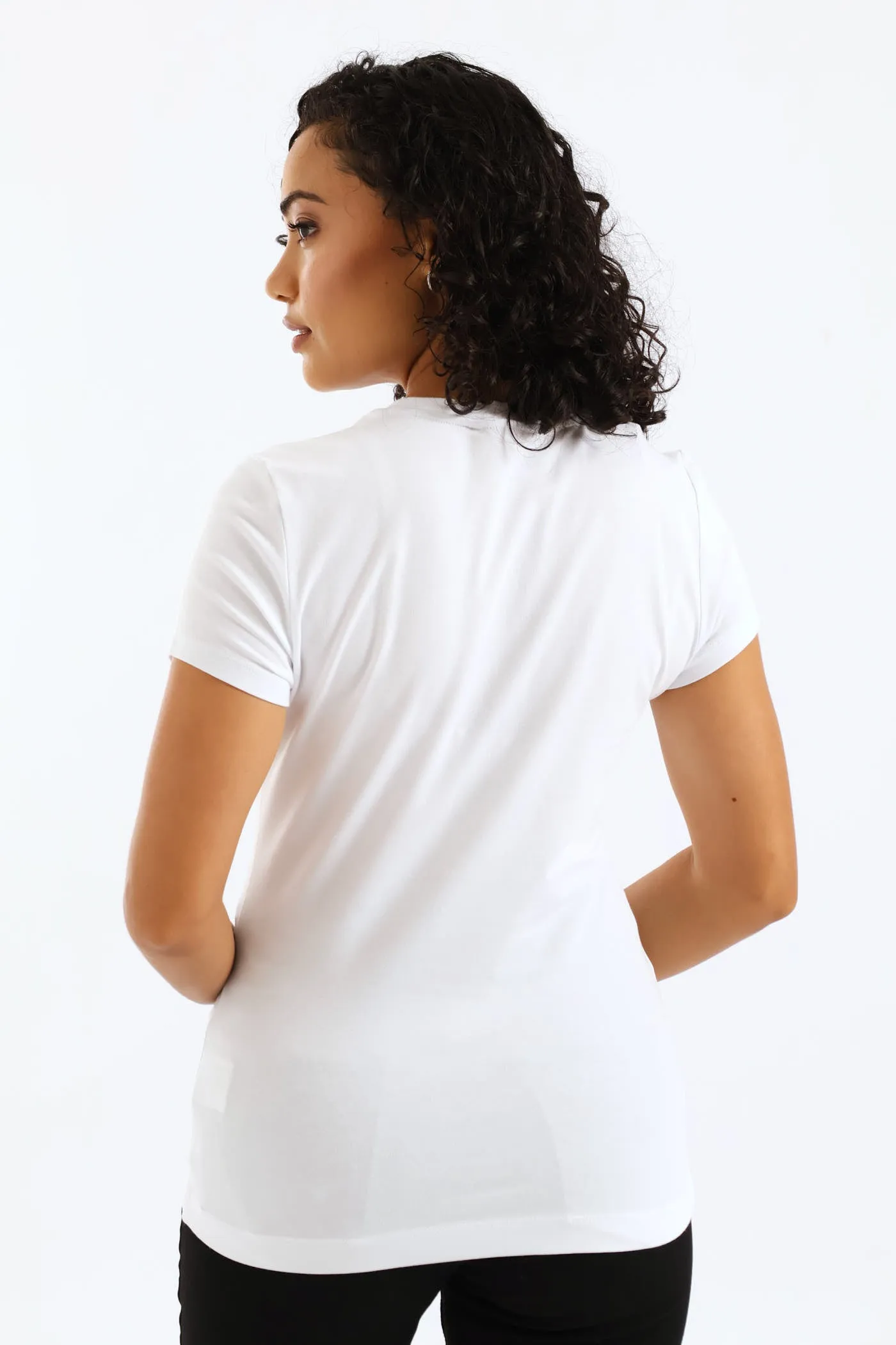 Logo String Pearl Beads Tee - White sold by Edgars product image thumbnail 4