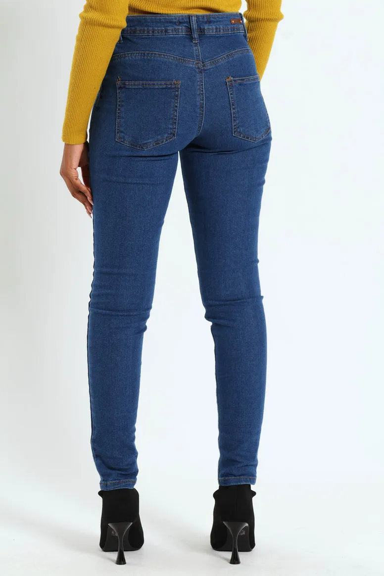 Regular Rise Push-Up Skinny Denim - Dark Wash sold by Edgars product image thumbnail 4