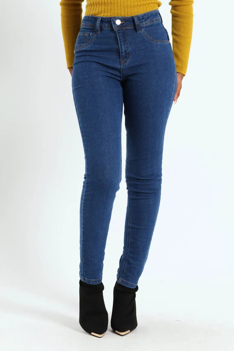 Regular Rise Push-Up Skinny Denim - Dark Wash sold by Edgars product image thumbnail 2