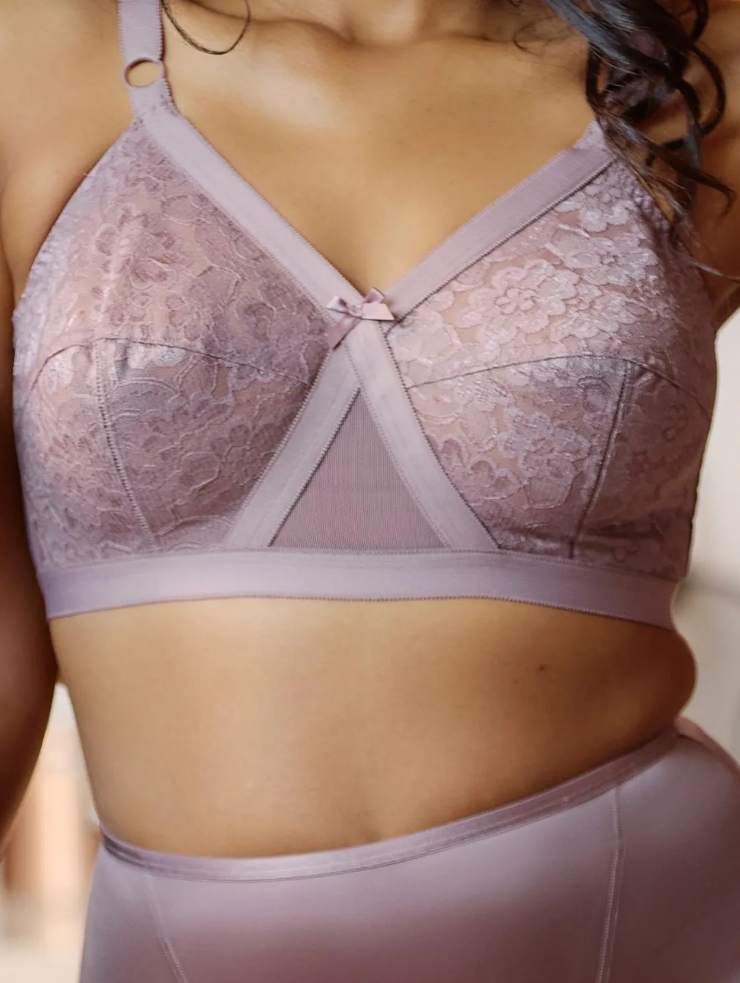 2 Pack Lace Cross Your Heart Bras - Mocha/Black sold by Edgars