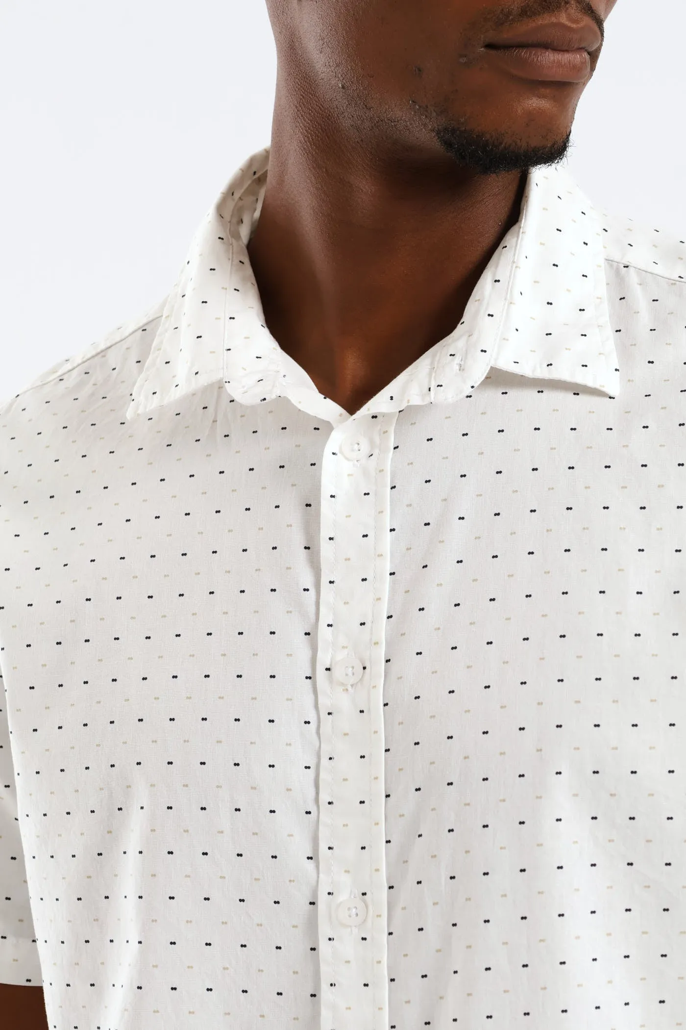 Dot Dash Regular Shirt - White sold by Edgars product image thumbnail 4