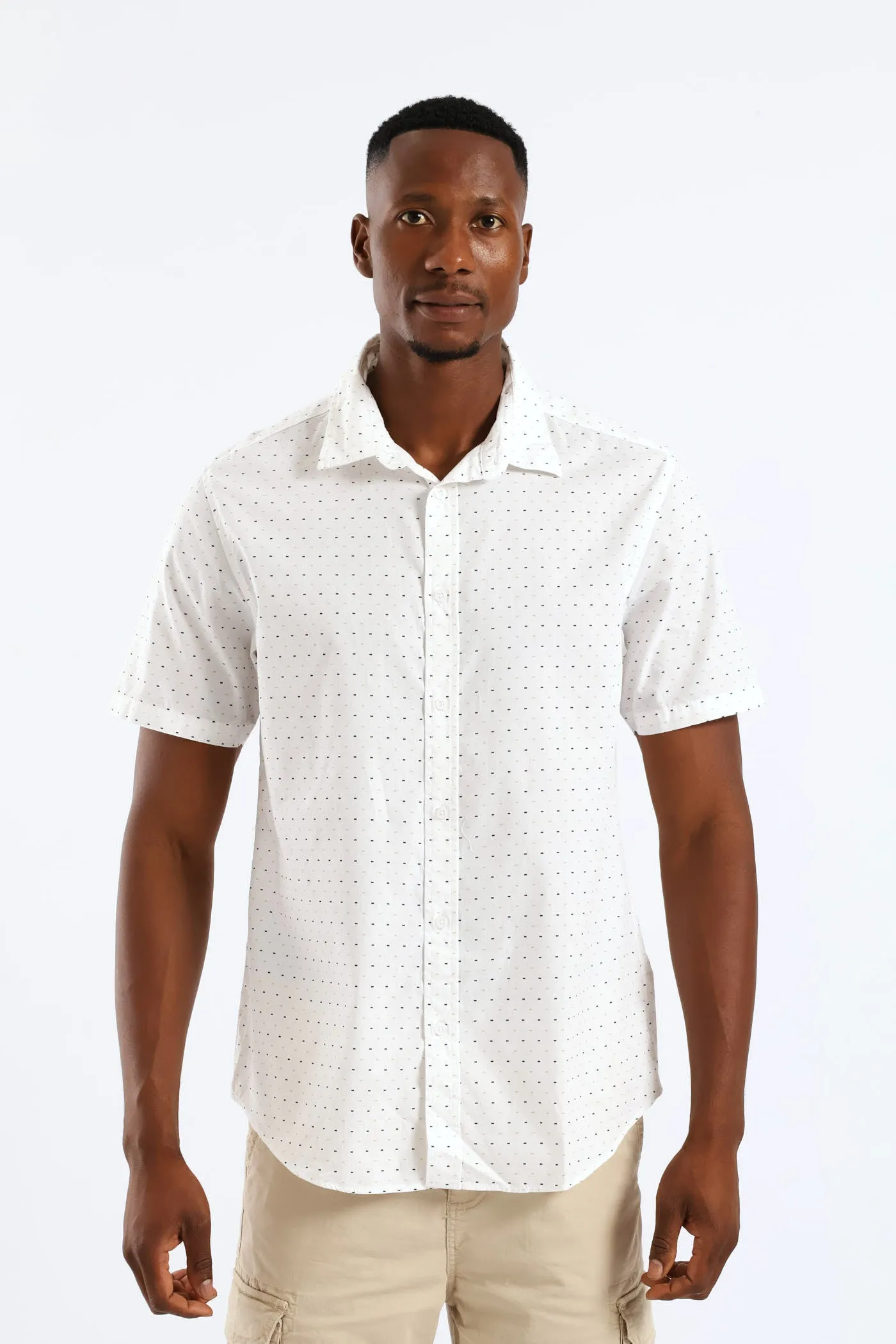 Dot Dash Regular Shirt - White sold by Edgars