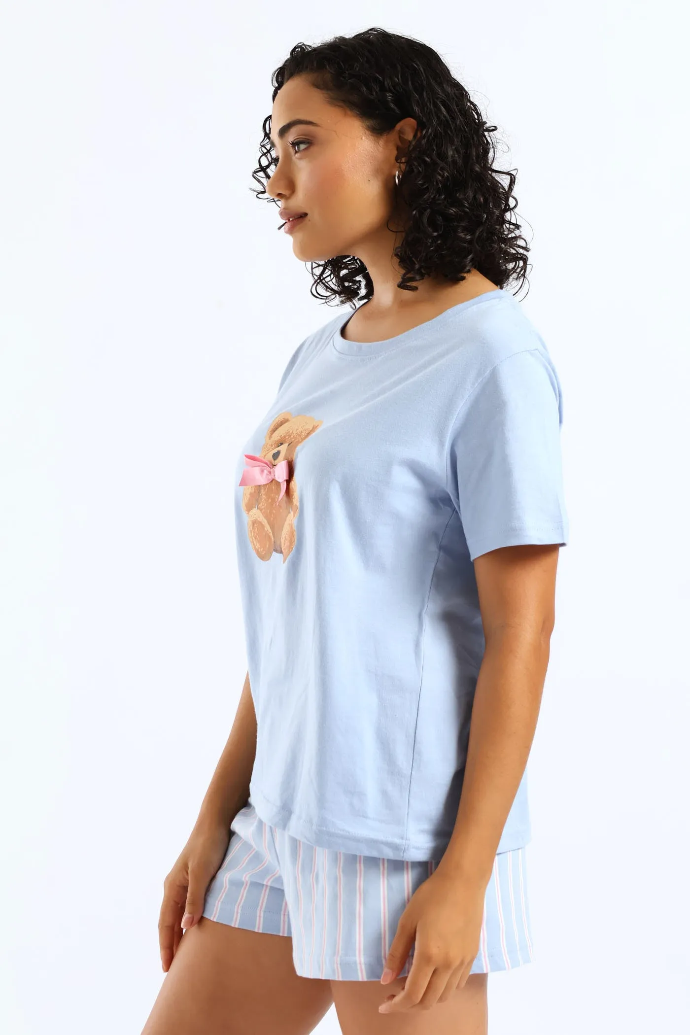 Teddy Bow Knit Short Set - Blue sold by Edgars product image thumbnail 5