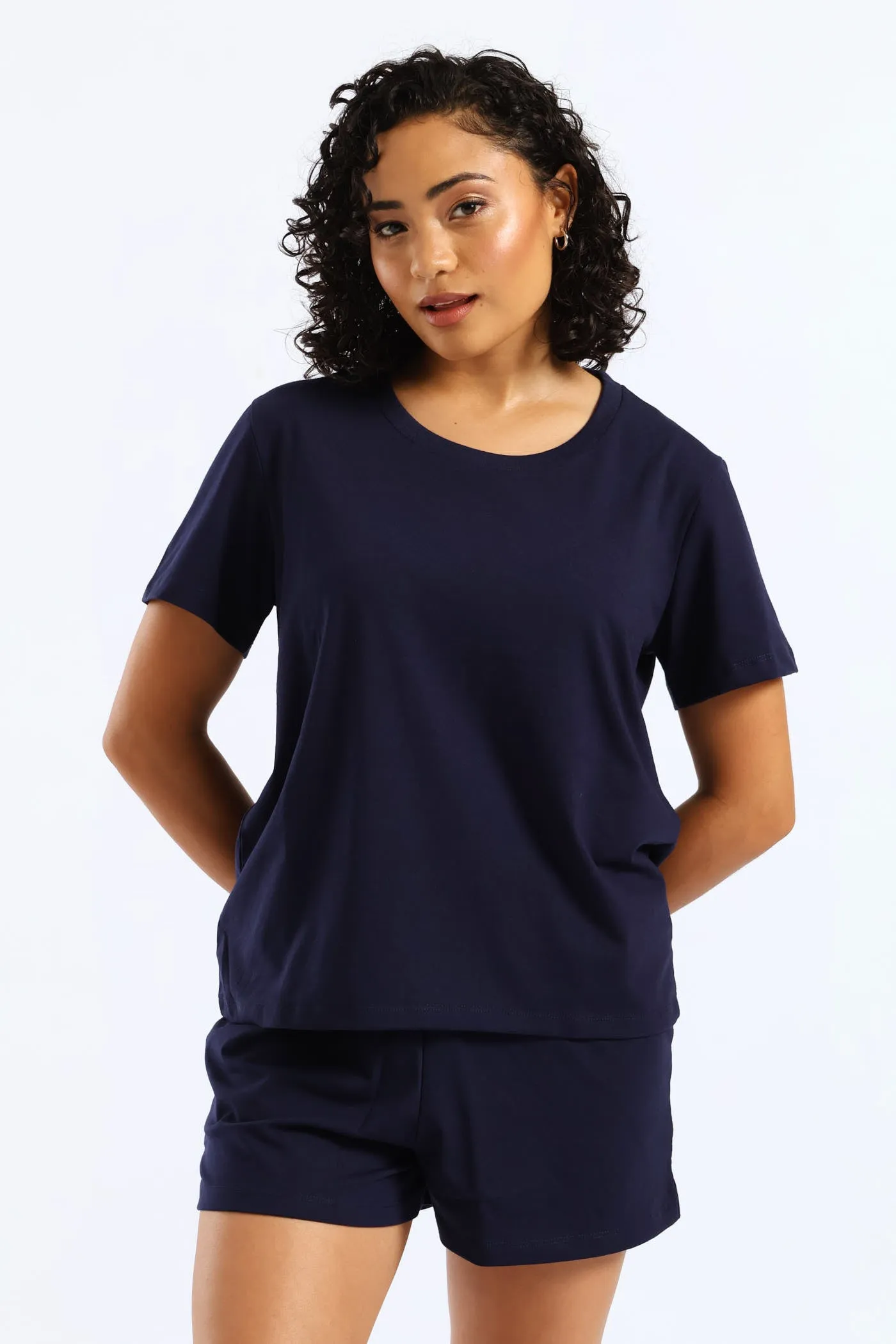 Knit Short Sleep Set - Navy sold by Edgars product image thumbnail 3