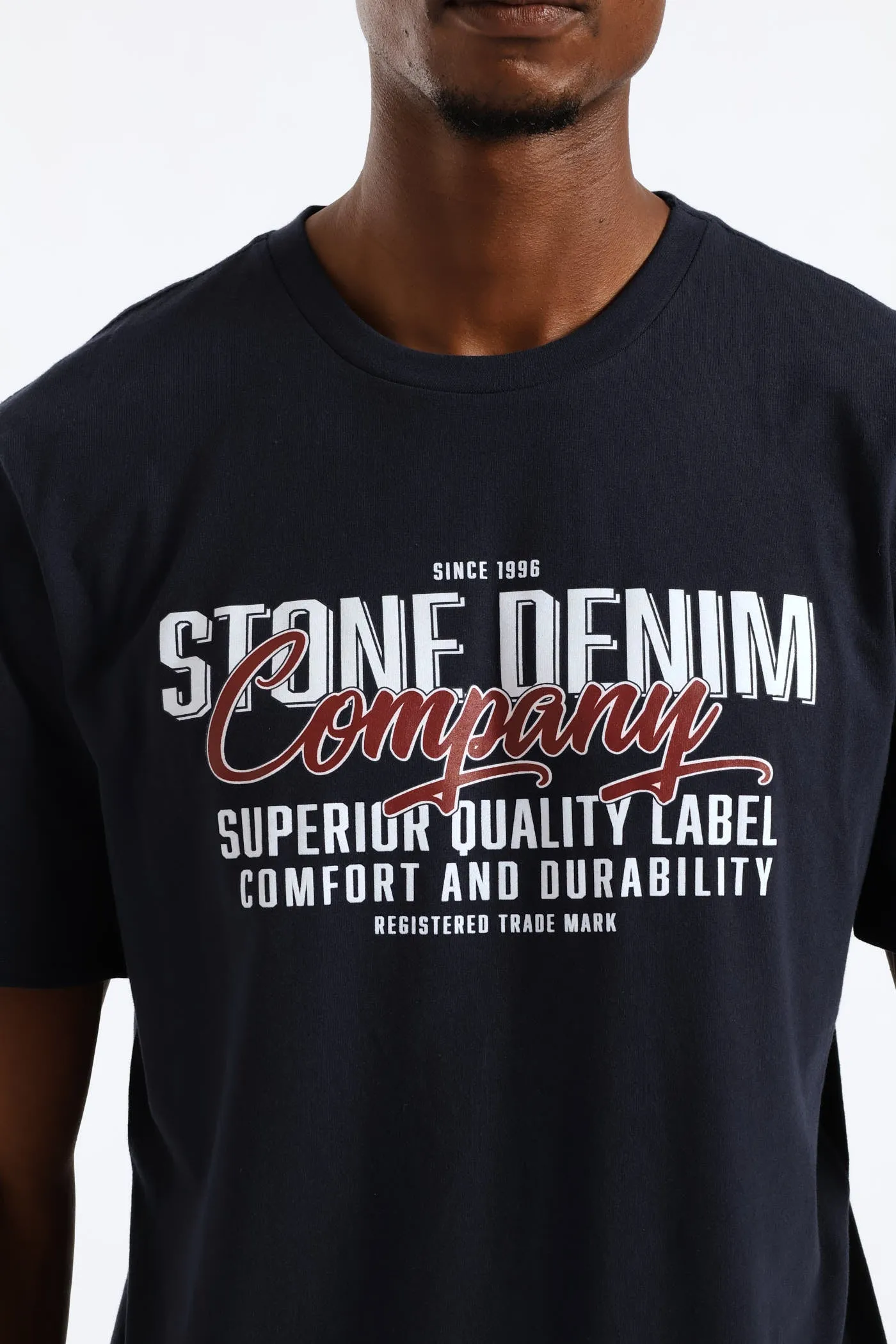 Superior Quality Label Tee - Navy sold by Edgars product image thumbnail 2