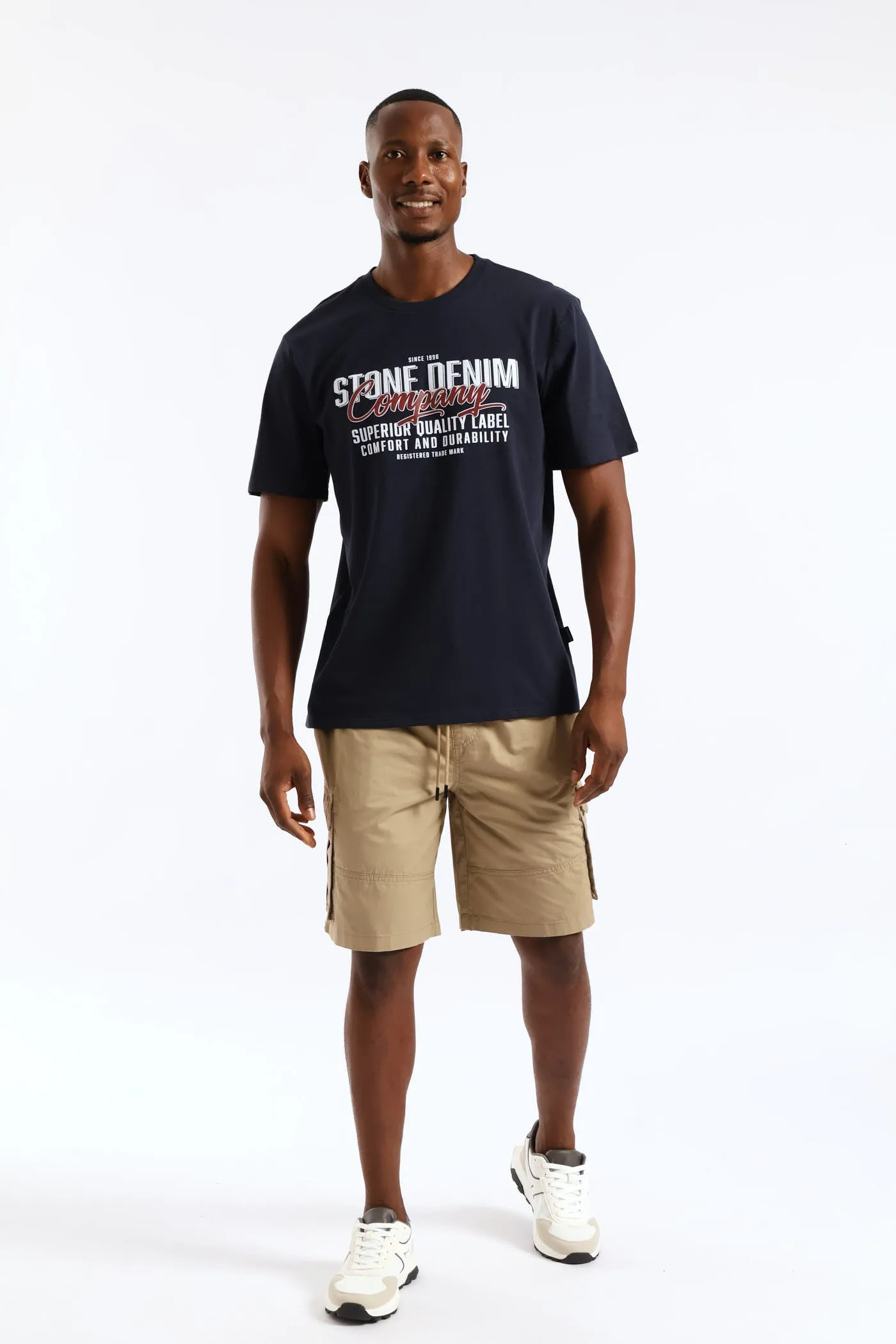 Superior Quality Label Tee - Navy sold by Edgars product image thumbnail 5