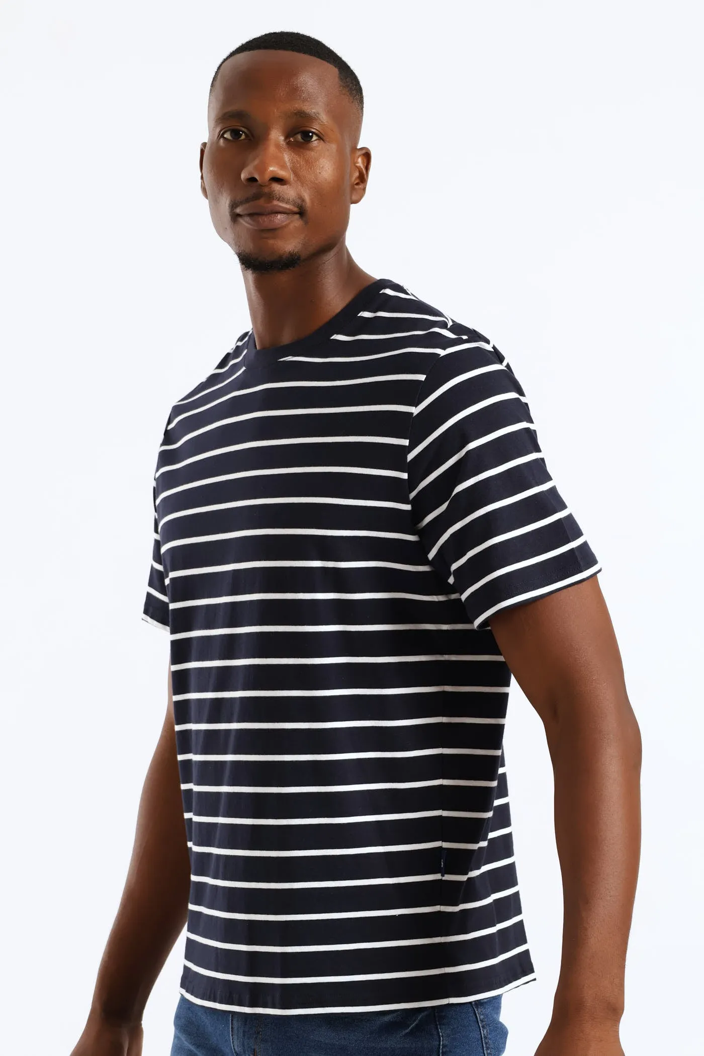 Stripe Tee - Navy sold by Edgars product image thumbnail 3