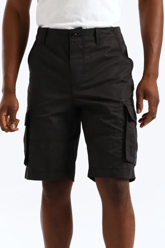 Bellows Cargo Short - Black sold by Edgars