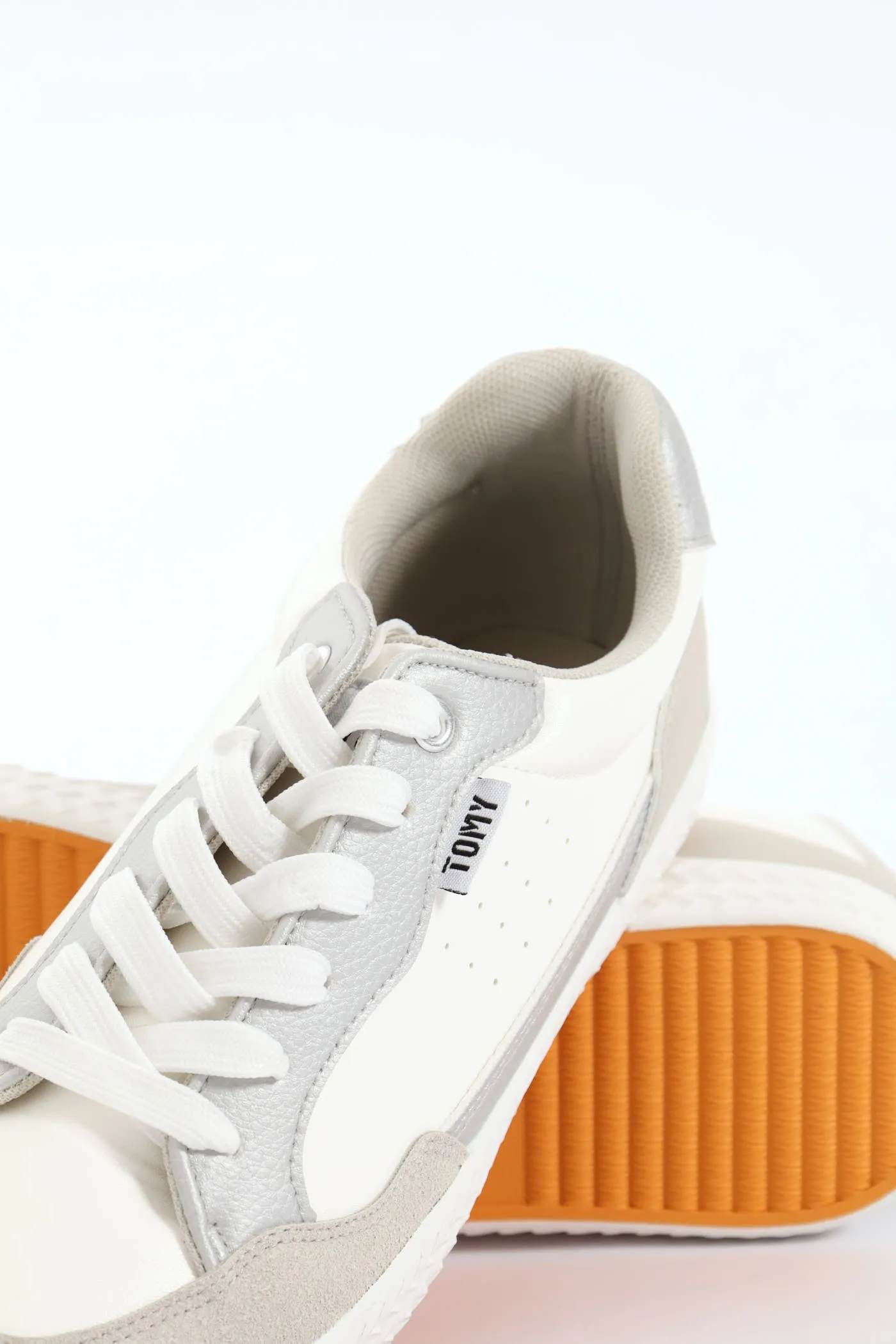 Palesa Faux Leather Suede Sneaker - White/Grey sold by Edgars product image thumbnail 4