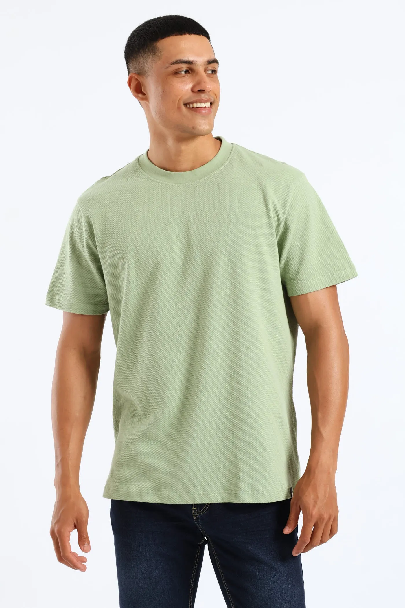 Waffle Crew Surf Int Tee - Sage sold by Edgars