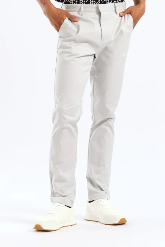 Slim Smart Chino Trouser - Grey sold by Edgars