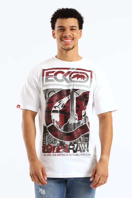 City Print Tee - White sold by Edgars