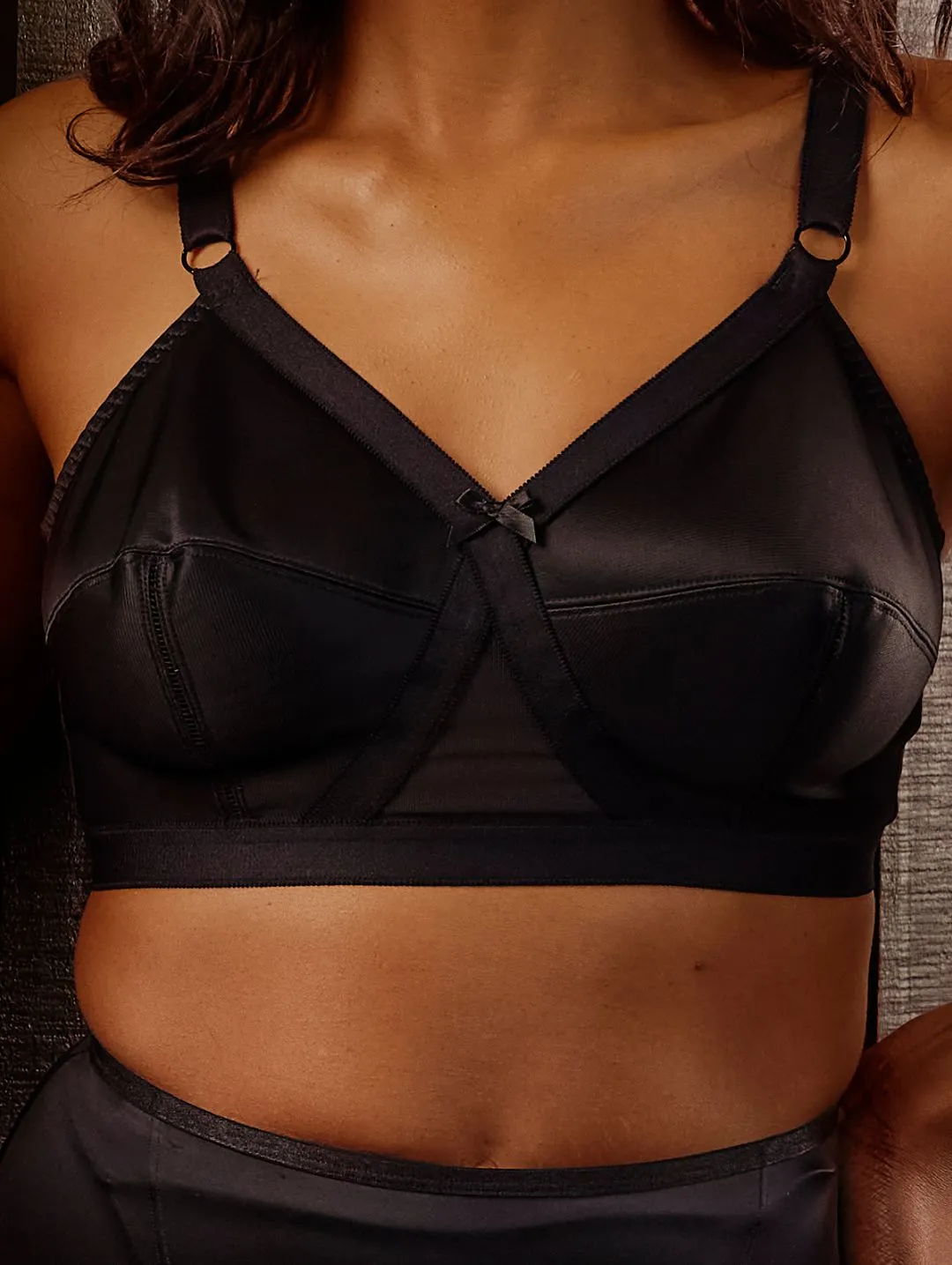 2 Pack Microfibre Cross Your Heart Bras - Mocha/Black sold by Edgars