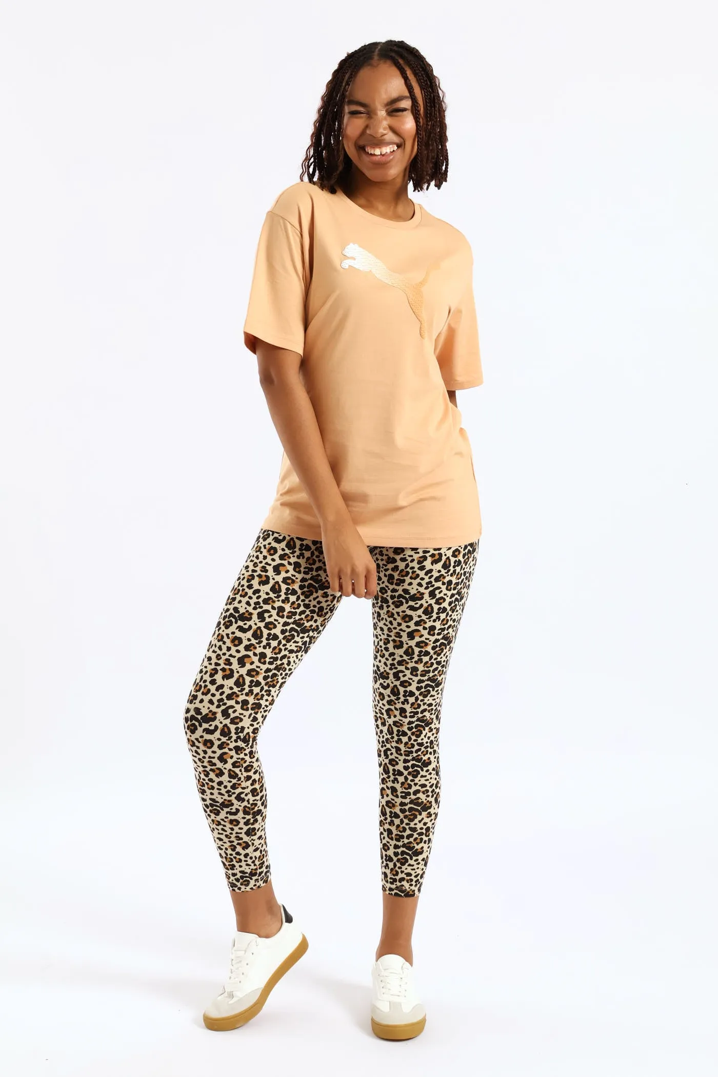 Graphic Relaxed Tee - Beige sold by Edgars