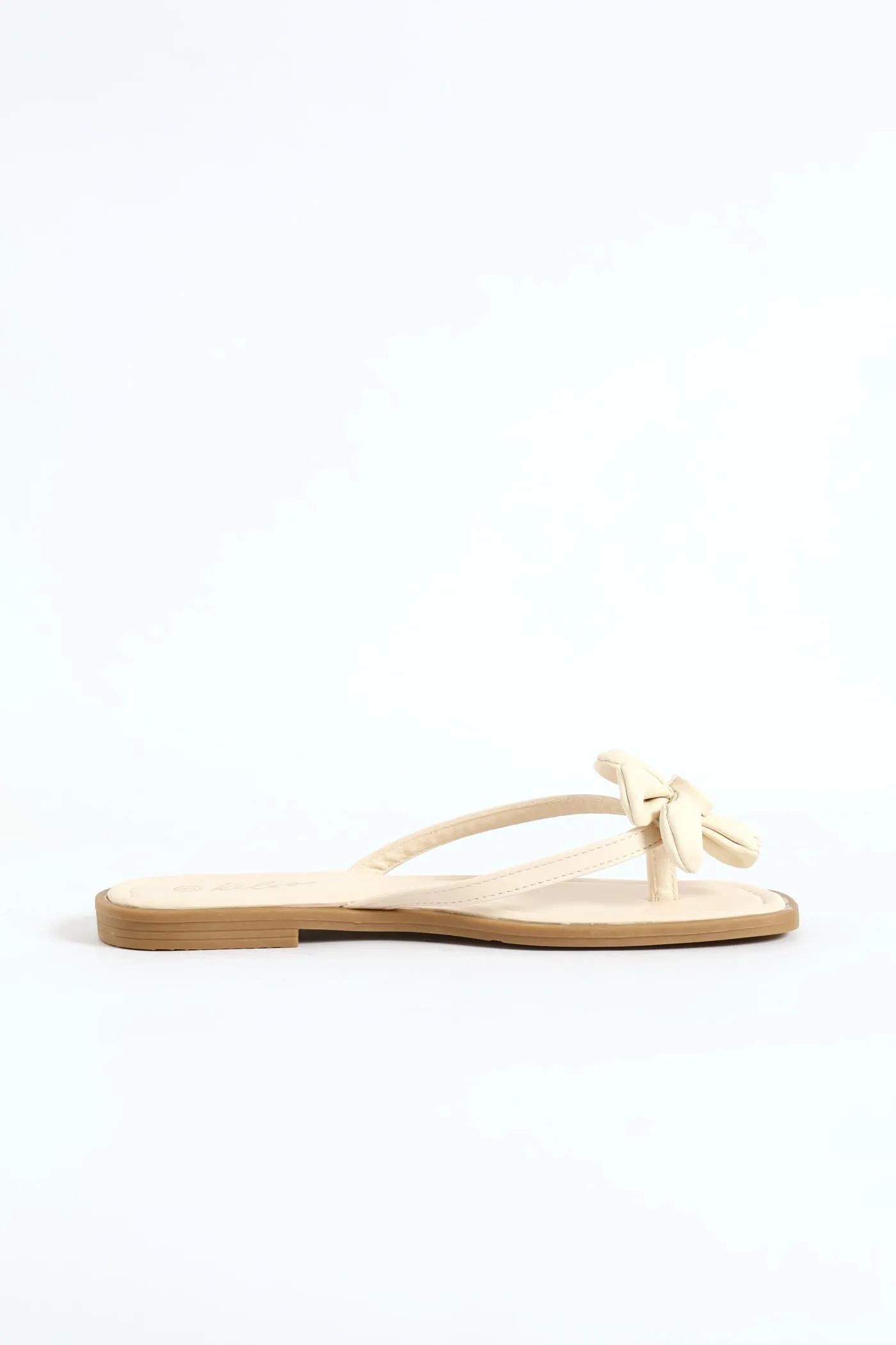 Flower Detail Thong Sandal - Off White sold by Edgars product image thumbnail 3