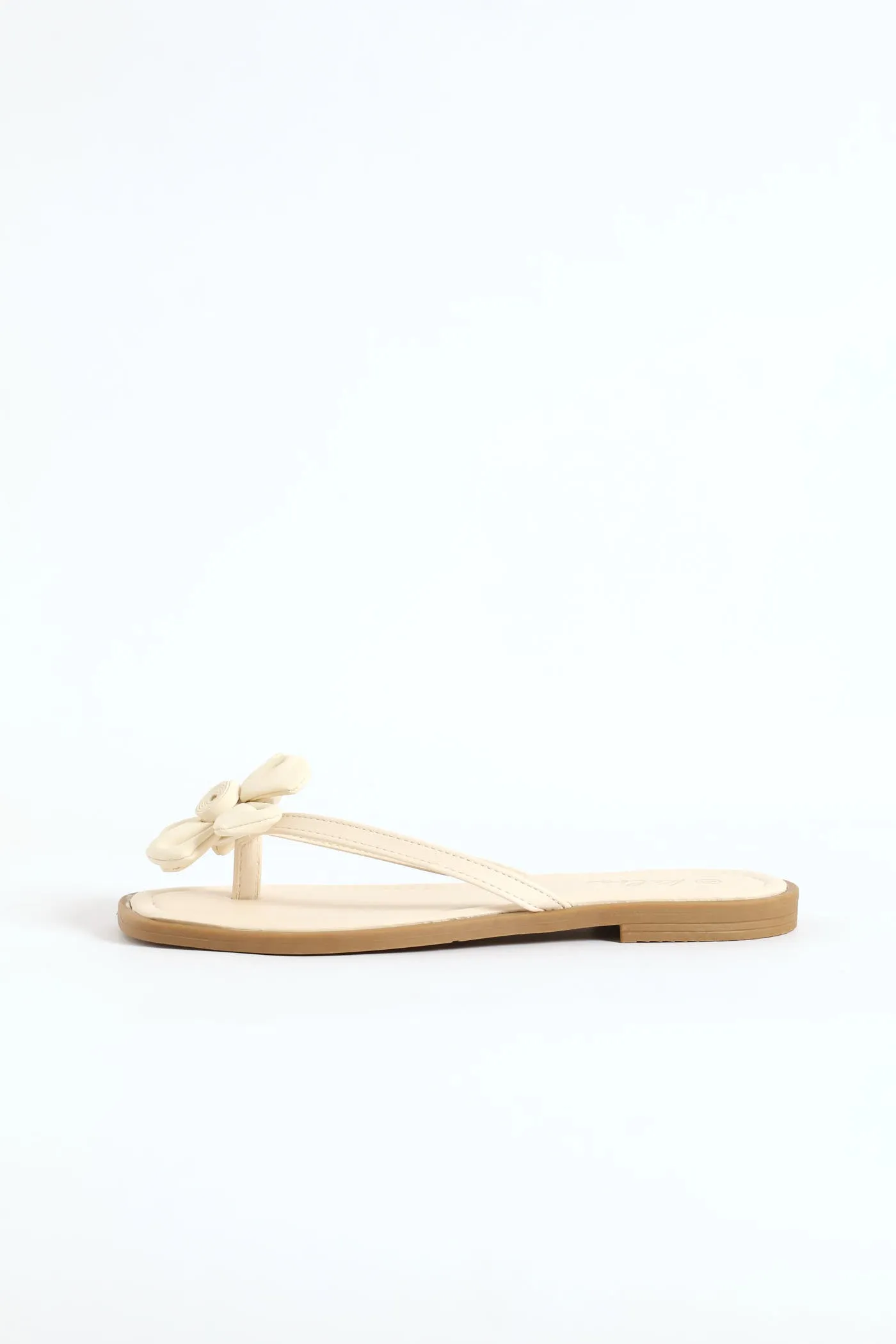 Flower Detail Thong Sandal - Off White sold by Edgars product image thumbnail 4