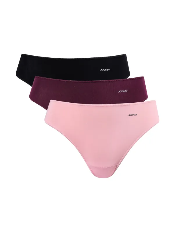 3 Pack Hi-Cut Plain Panties - Multi sold by Edgars