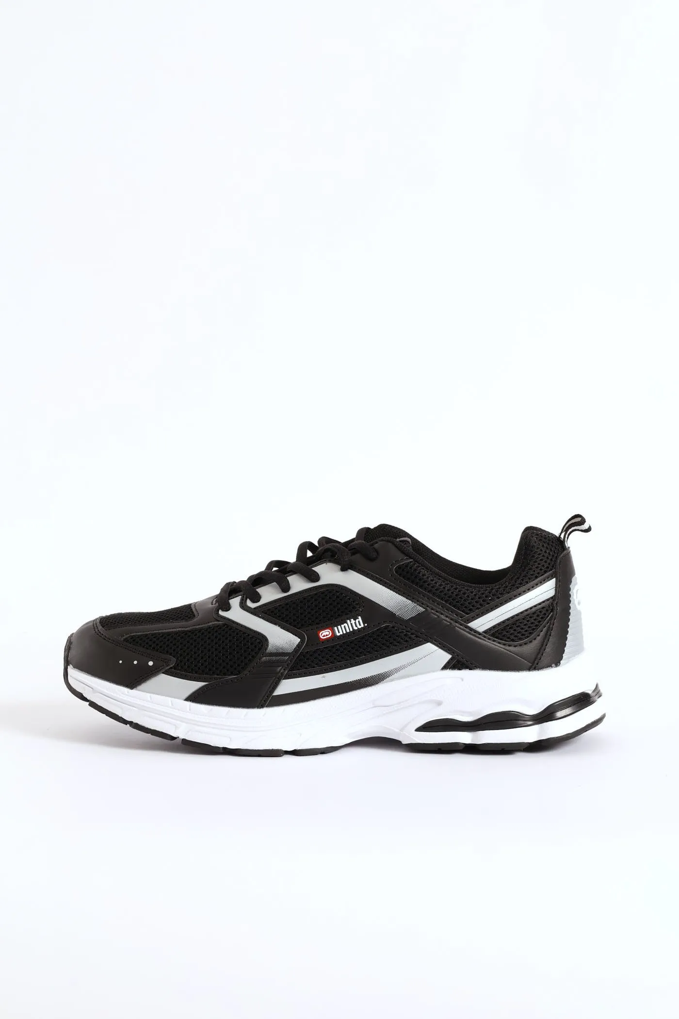 Panelled Lace Up Trainer - Black sold by Edgars product image thumbnail 3
