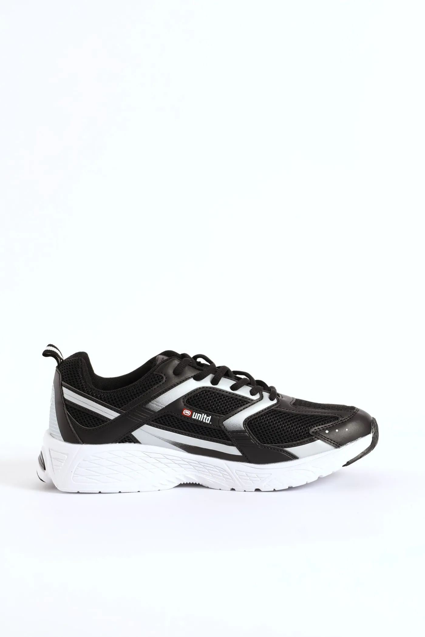Panelled Lace Up Trainer - Black sold by Edgars product image thumbnail 2