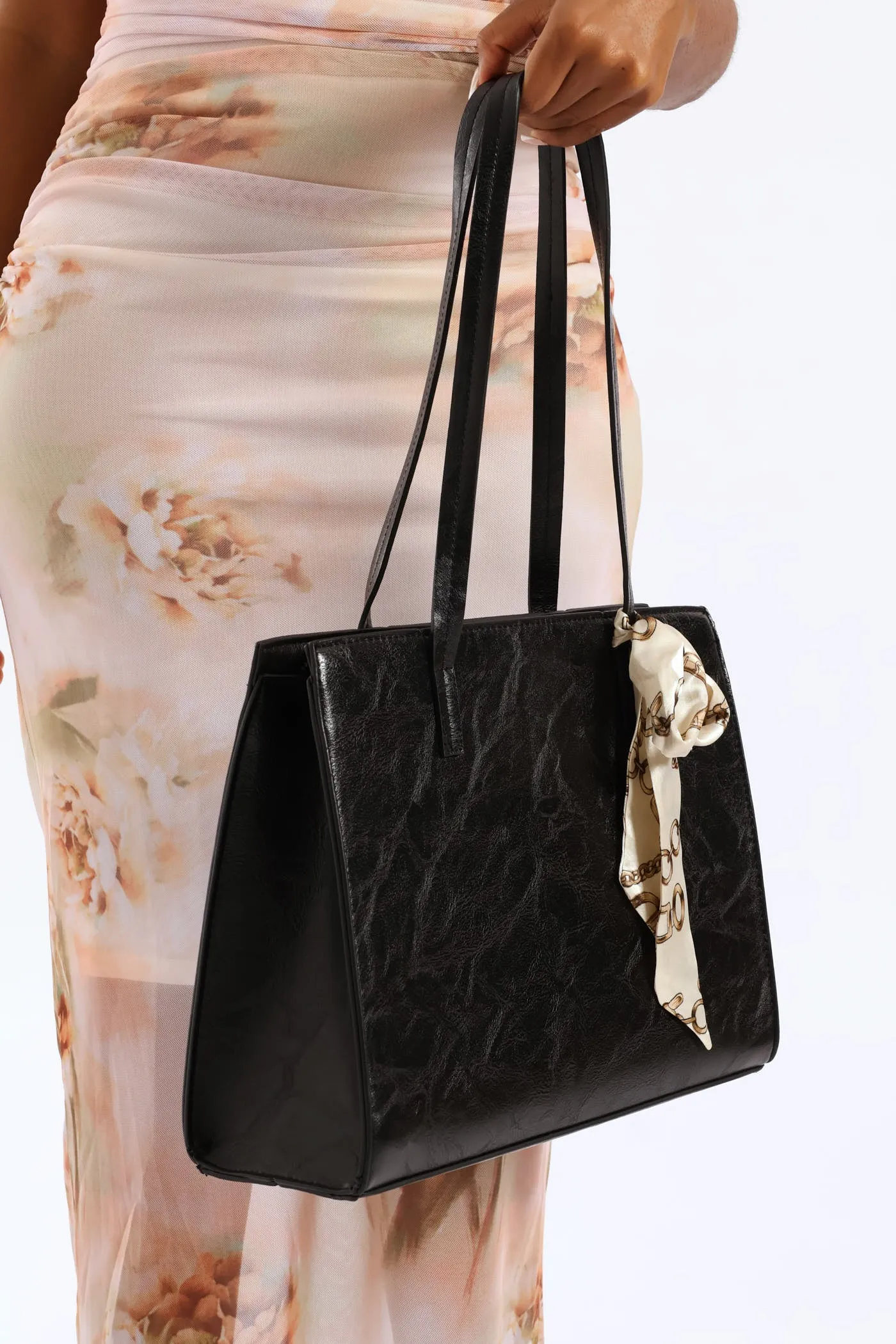 Square Shopper Bag - Black sold by Edgars product image thumbnail 3