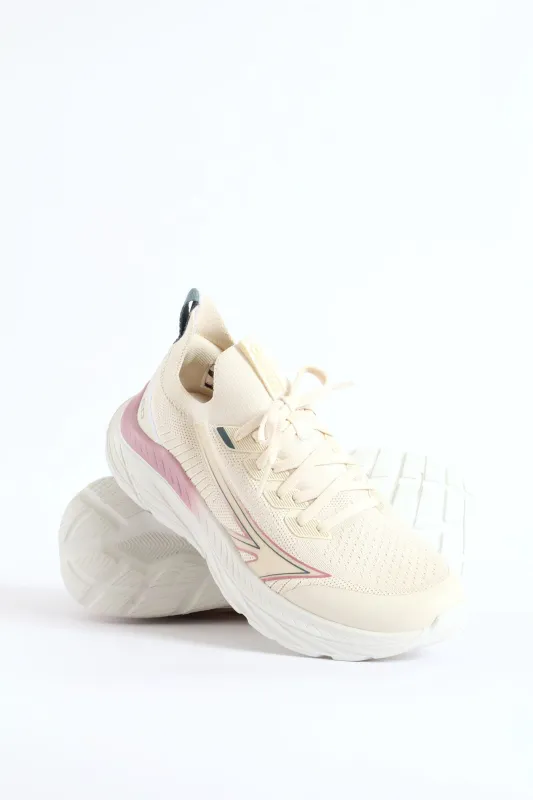 Sante Ana Knitted Trainer - Cream sold by Edgars