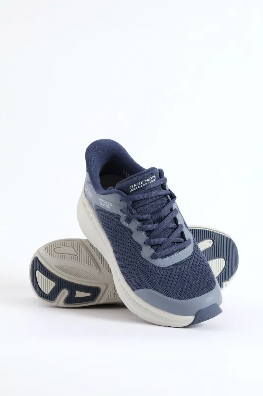 Bobs Skillz Fly Knit Lace Up Sneaker - Navy sold by Edgars