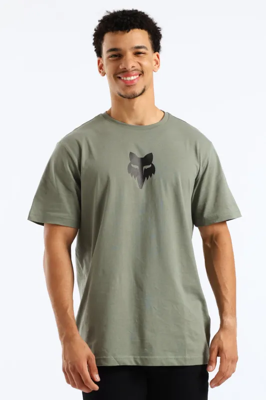 Fox Head Tee - Olive sold by Edgars