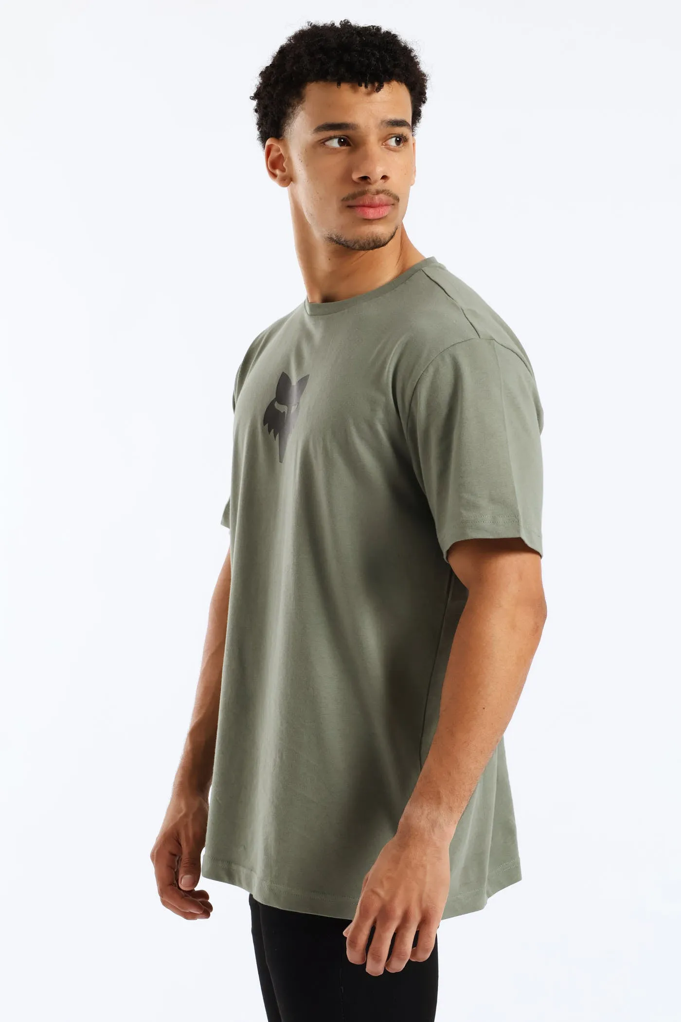 Fox Head Tee - Olive sold by Edgars product image thumbnail 3