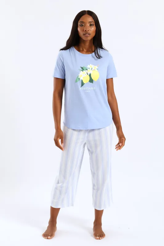 Positano Capri Knit Set - Blue sold by Edgars
