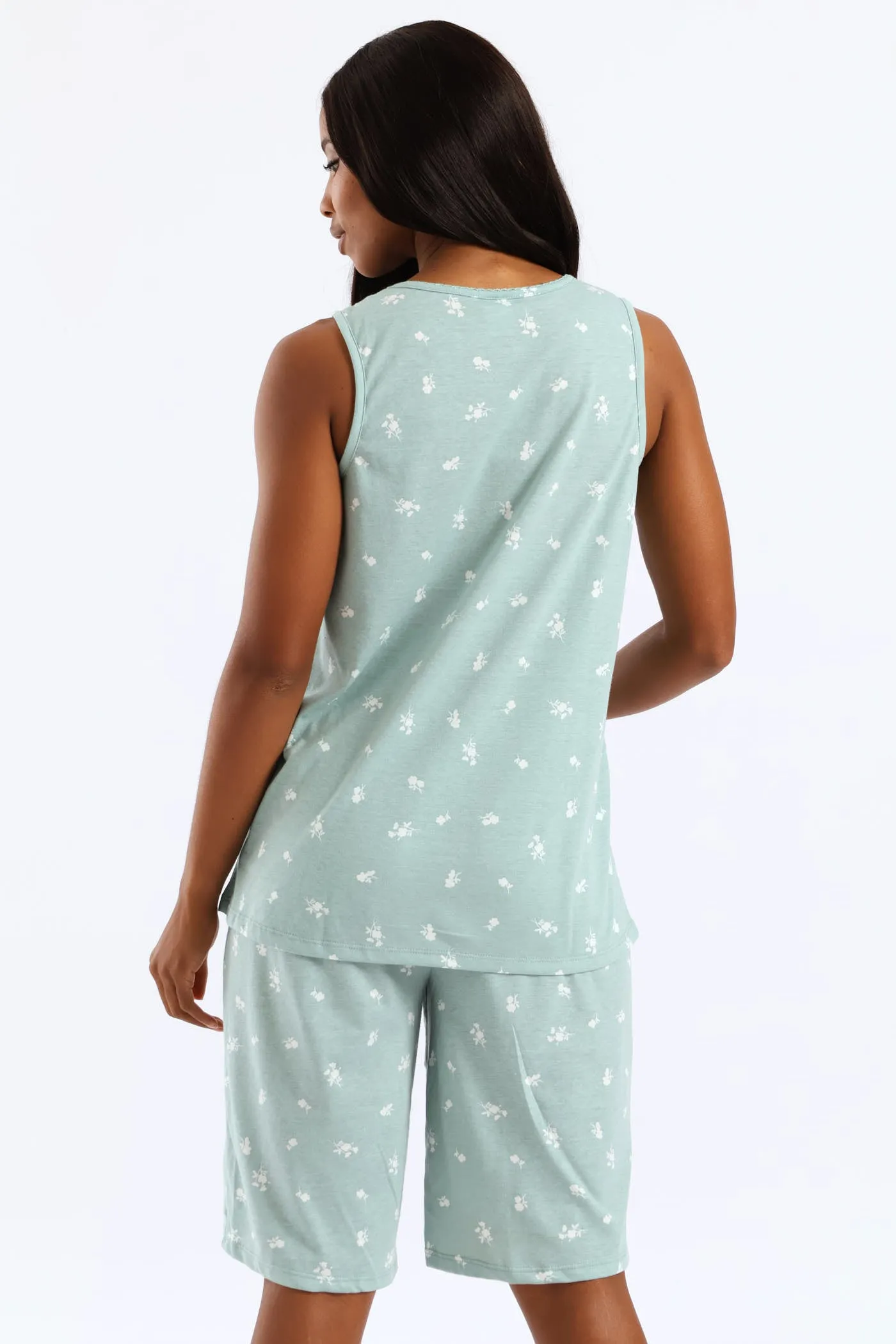 Ditsy Knit Short Set - Duck Egg sold by Edgars product image thumbnail 5