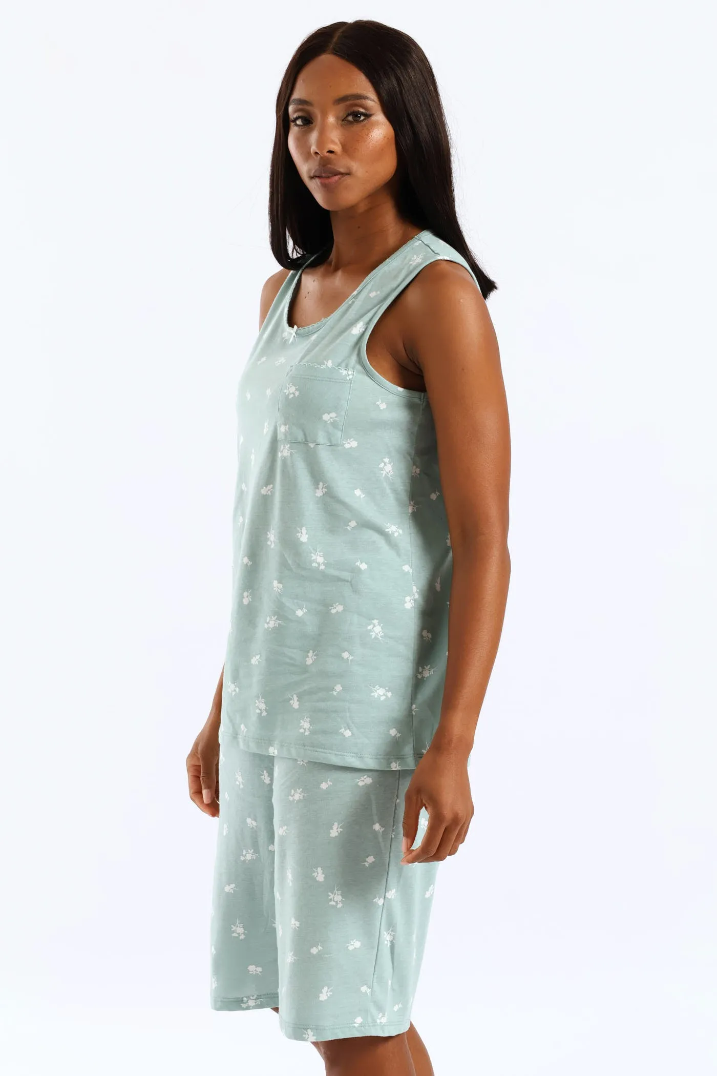 Ditsy Knit Short Set - Duck Egg sold by Edgars product image thumbnail 4