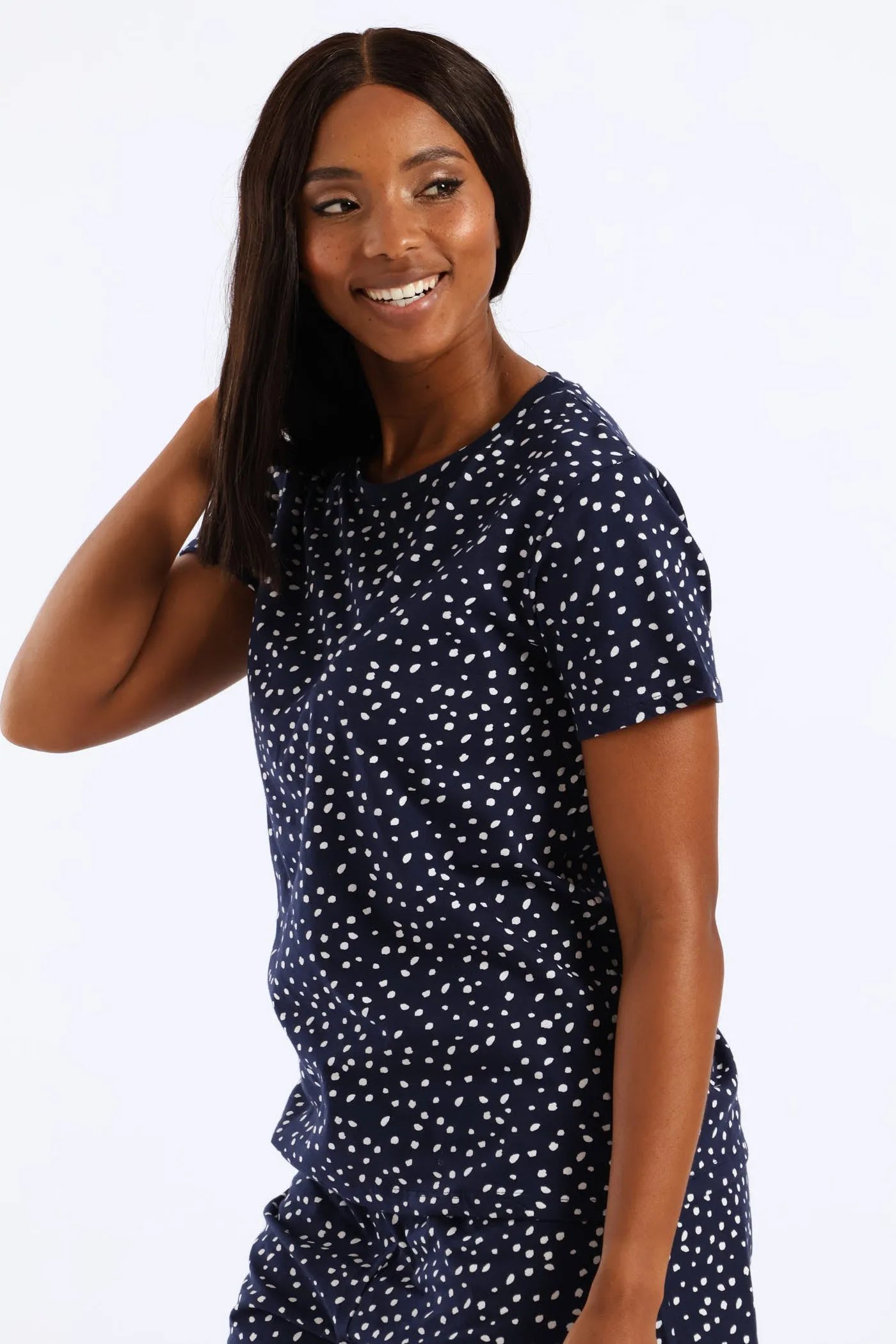 Spots Sleep Tee - Navy/White sold by Edgars product image thumbnail 4