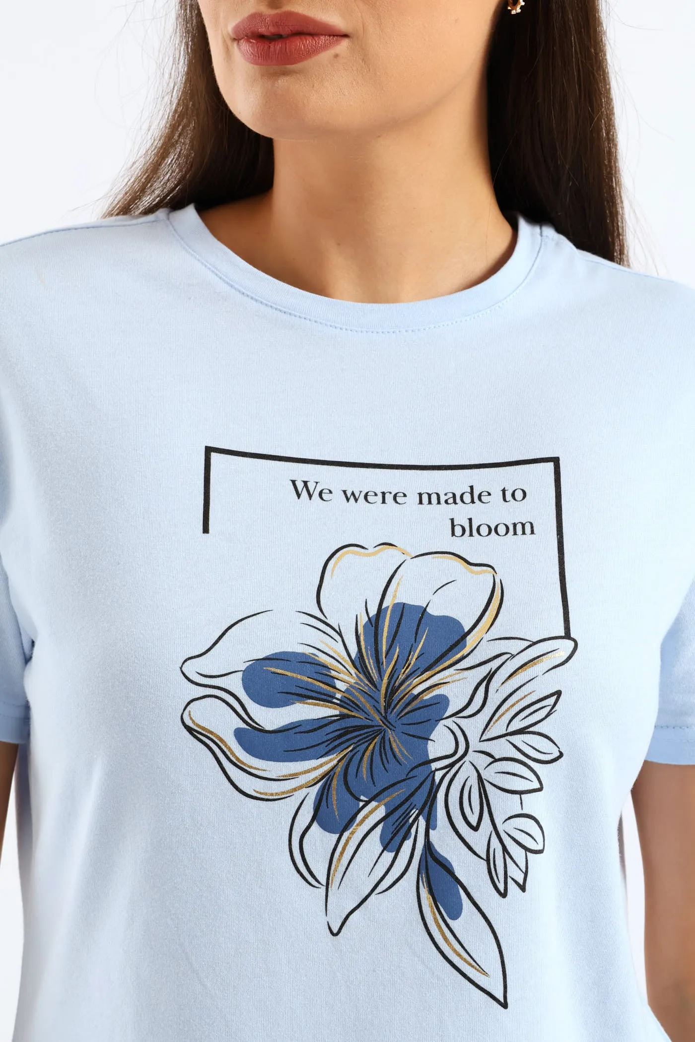 Made To Bloom Tee - Pale Blue sold by Edgars product image thumbnail 2