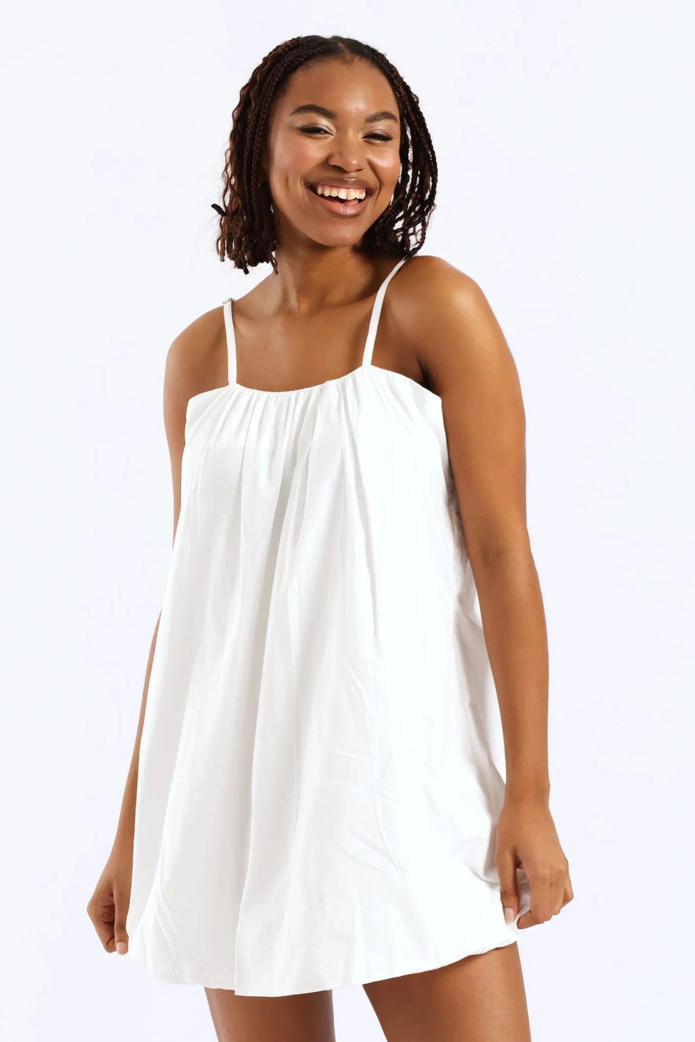 Bubble Hem Bows Mini Dress - White sold by Edgars product image thumbnail 4
