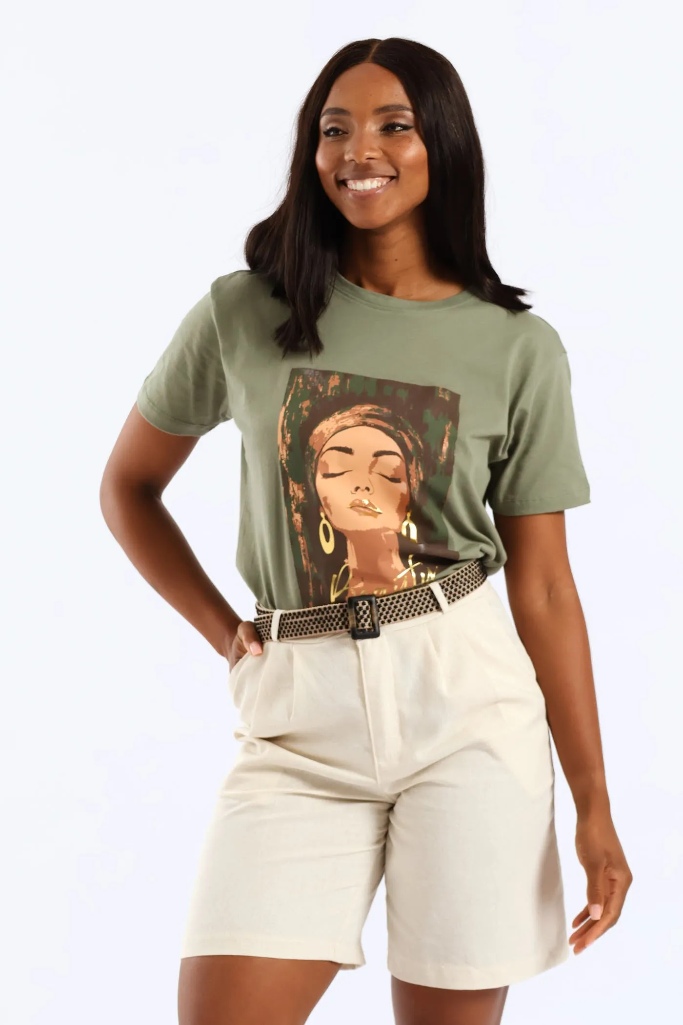 Beautiful Woman Foil Tee - Sage sold by Edgars product image thumbnail 5