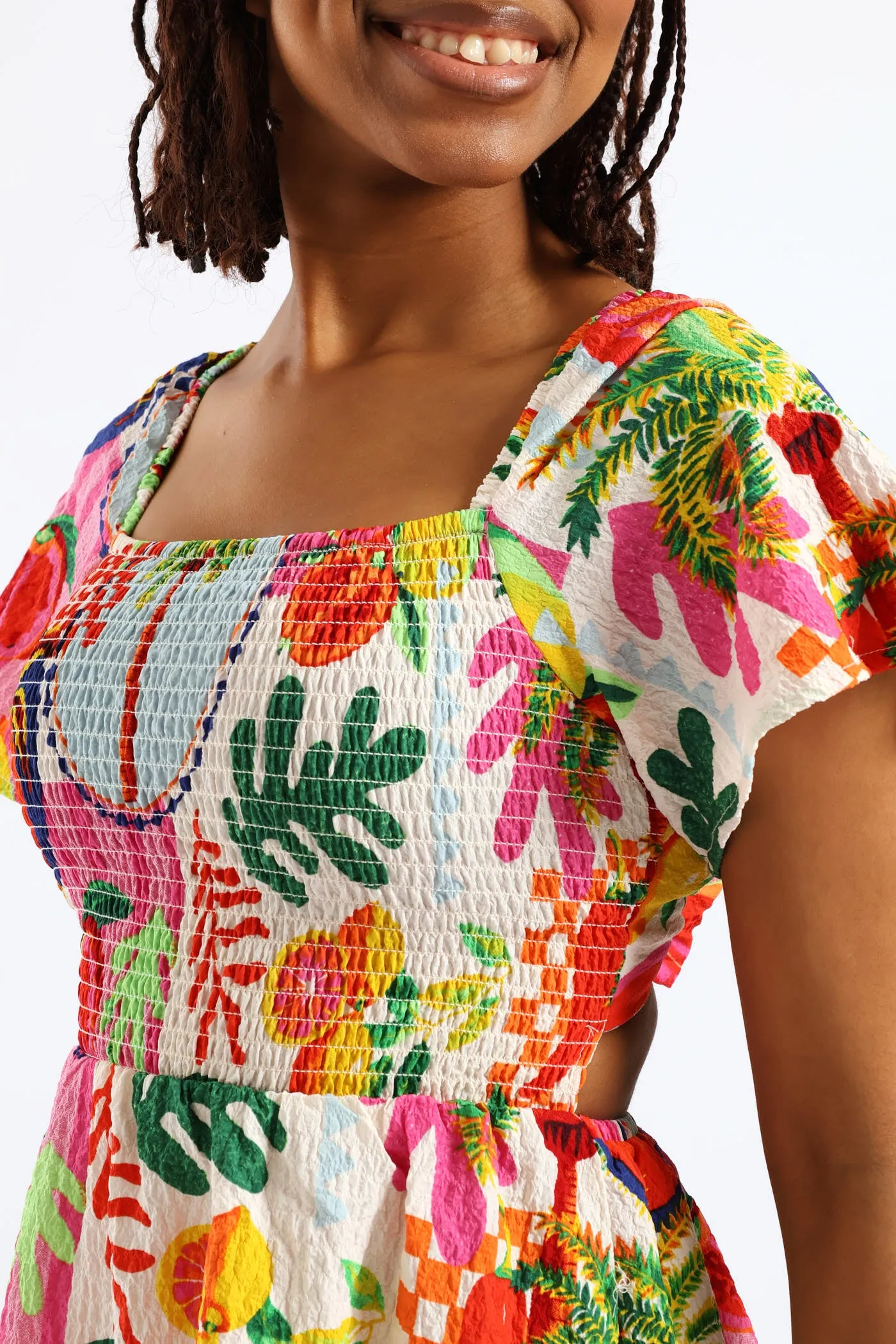 Tropical Smock Mini Dress - Multi sold by Edgars product image thumbnail 4
