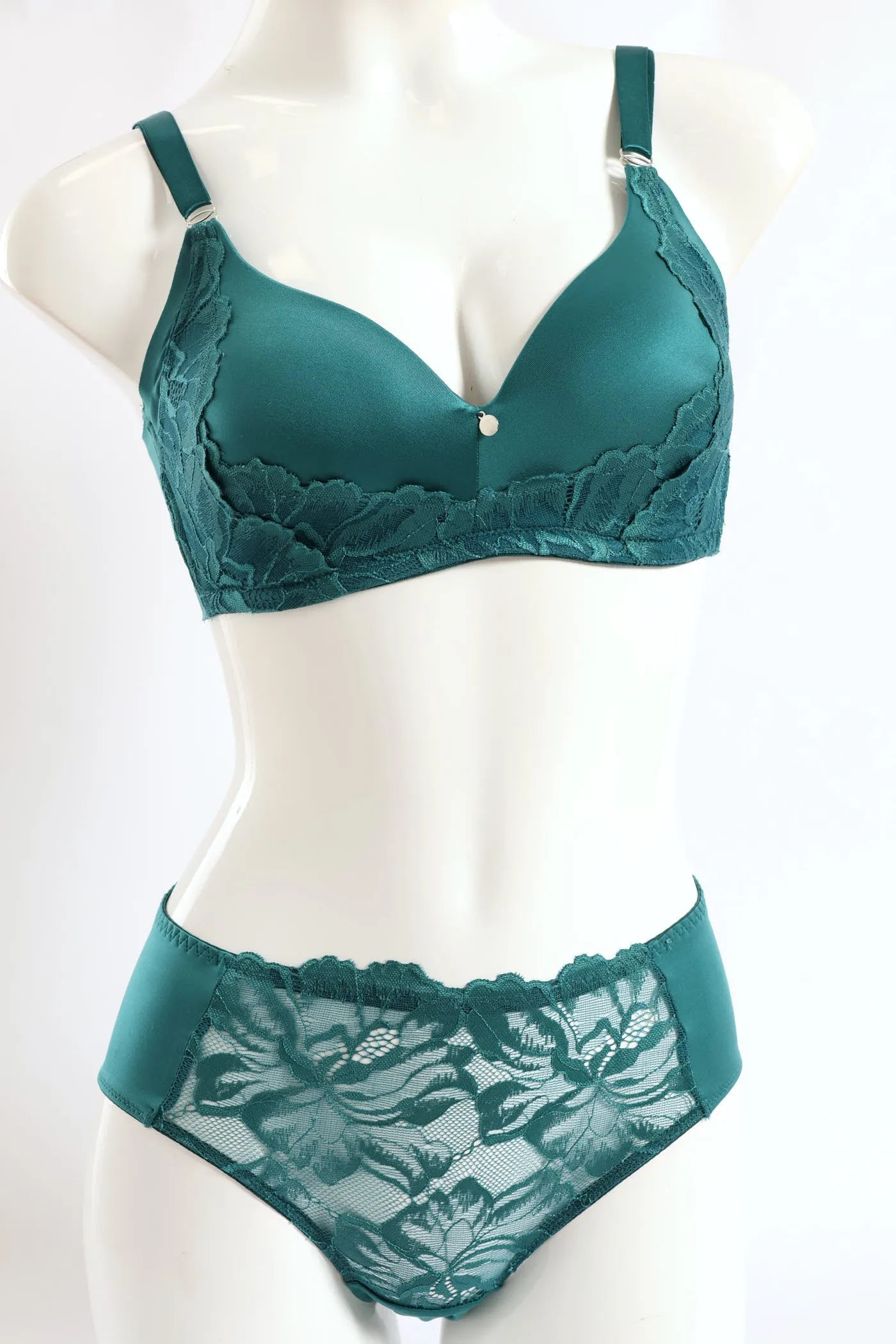 Microfibre & Lace Molded Bra - Emerald sold by Edgars product image thumbnail 2
